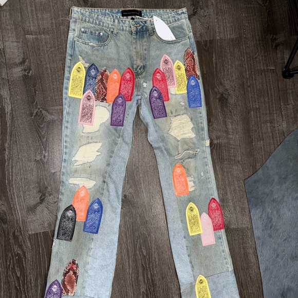 Other - Who Decides War PATCH ARCHED REPAIRED DISTRESSED DENIM Multi / 32/M